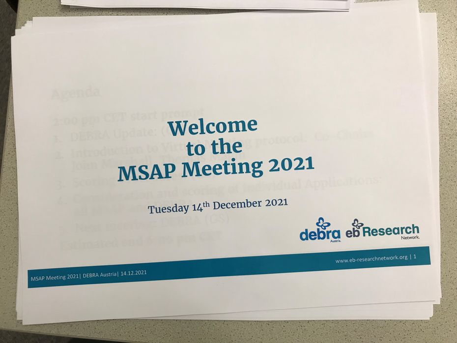 Slide stating Welcome to MSAP Meeting 2021